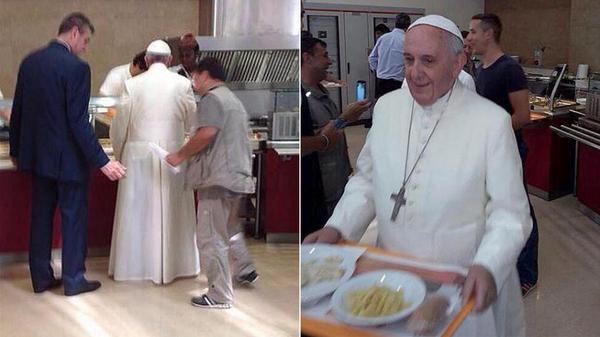 Papa Francisco cafeteria